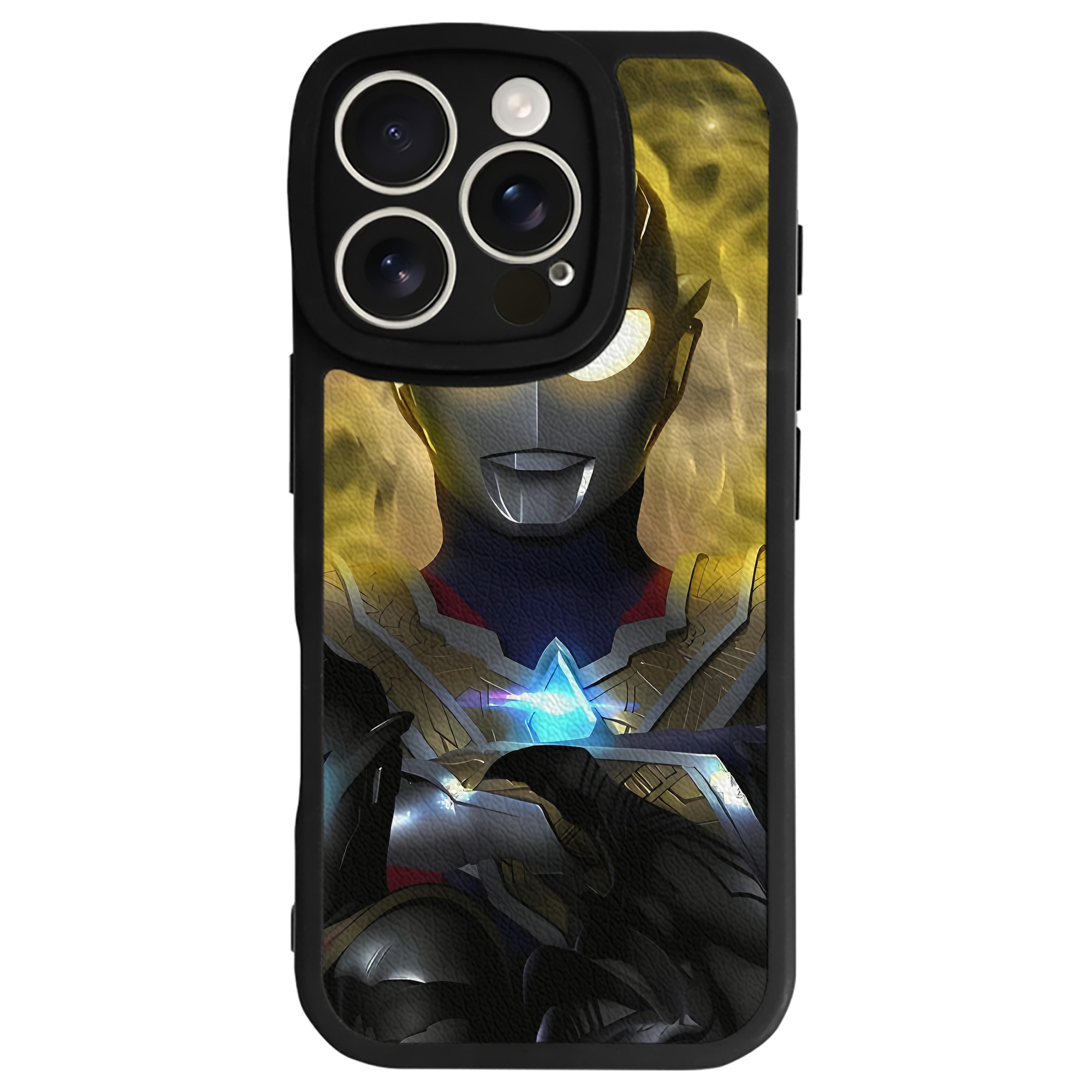 （画像用） ウルトラマン Ultraman 【iPhone 16シリーズ対応】シリコンスマホケース（レザー調） 材質：シリコン